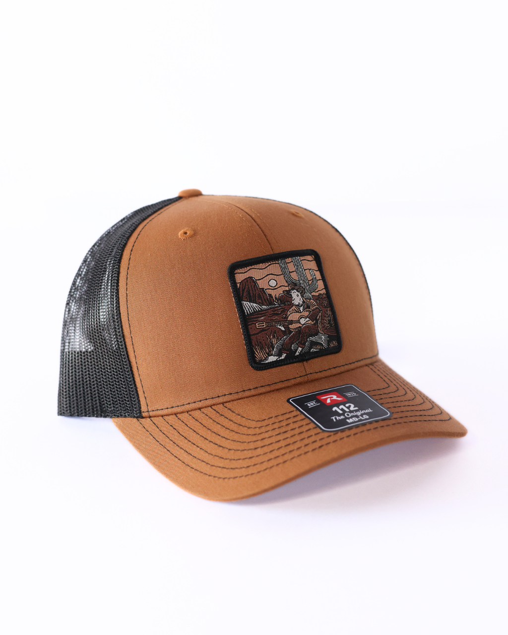 Write Your Own Song Premium Trucker Hat - Brown & Black