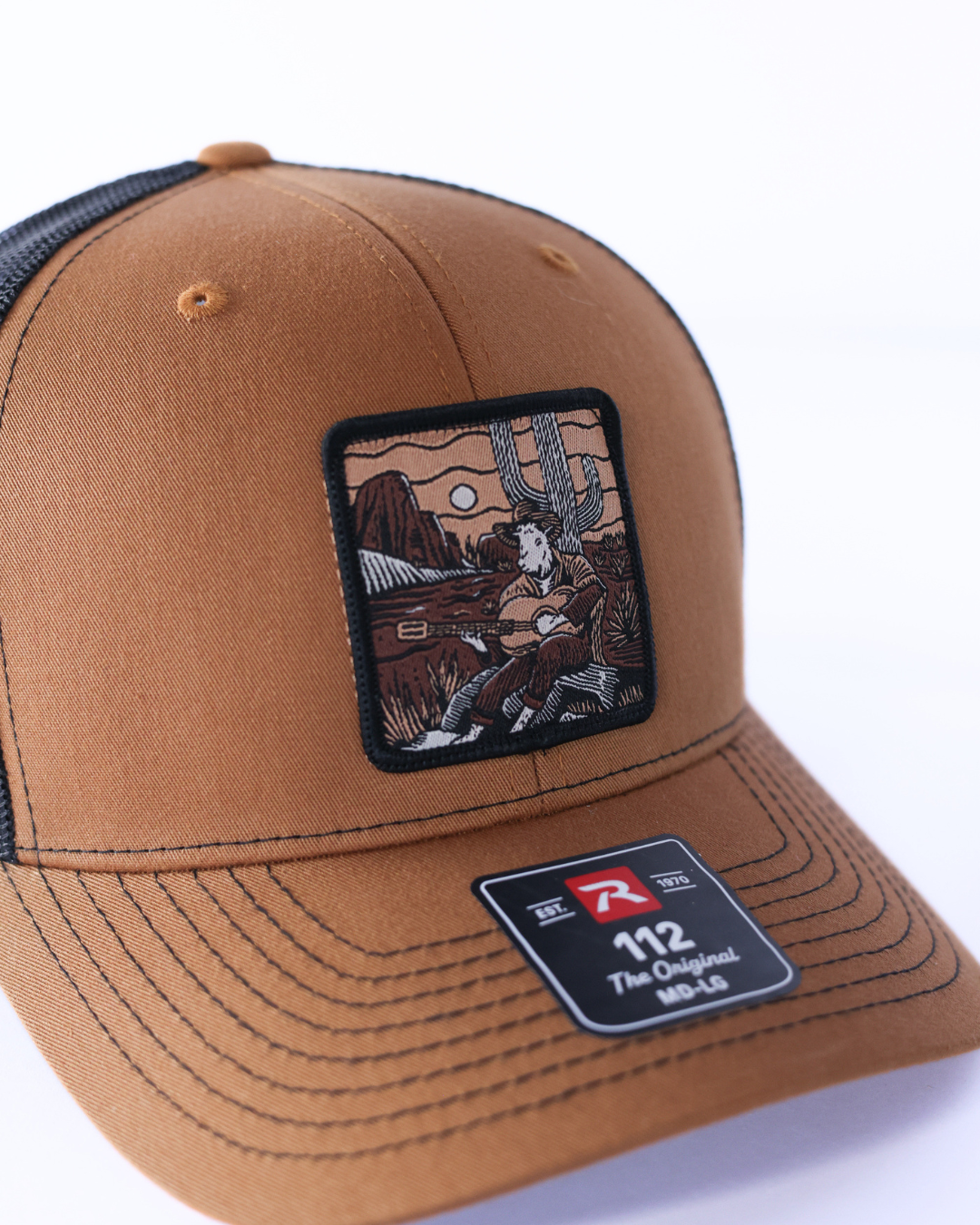 Write Your Own Song Premium Trucker Hat - Brown & Black