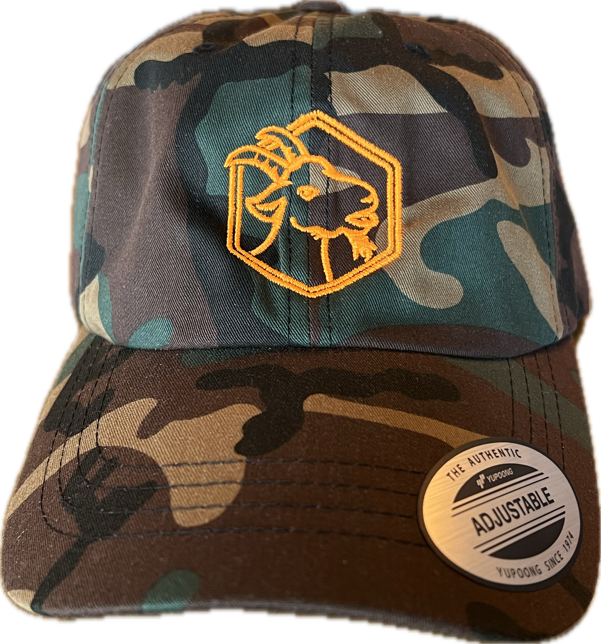 Camo Dad Hat Orange